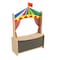 Flash Furniture Bright Beginnings Wooden Puppet Theater with Removable Curtains and Bottom Magnetic Chalkboard with Locking Caster Wheels, Natural MK-ME19202-GG - alternate 1